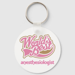 Anesthesiologist (Worlds Best) Keepsake Gift Keychain