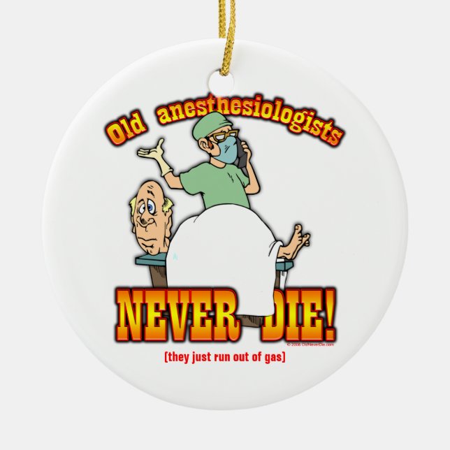 Anesthesiologists Ceramic Ornament (Front)