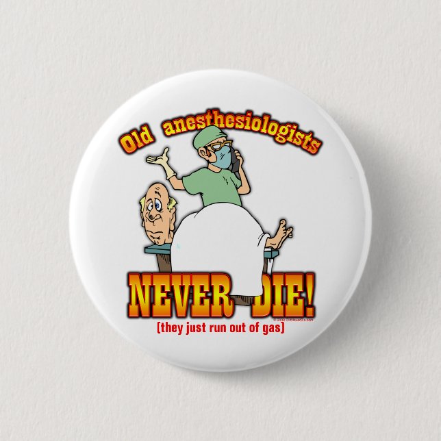 Anesthesiologists Pinback Button (Front)