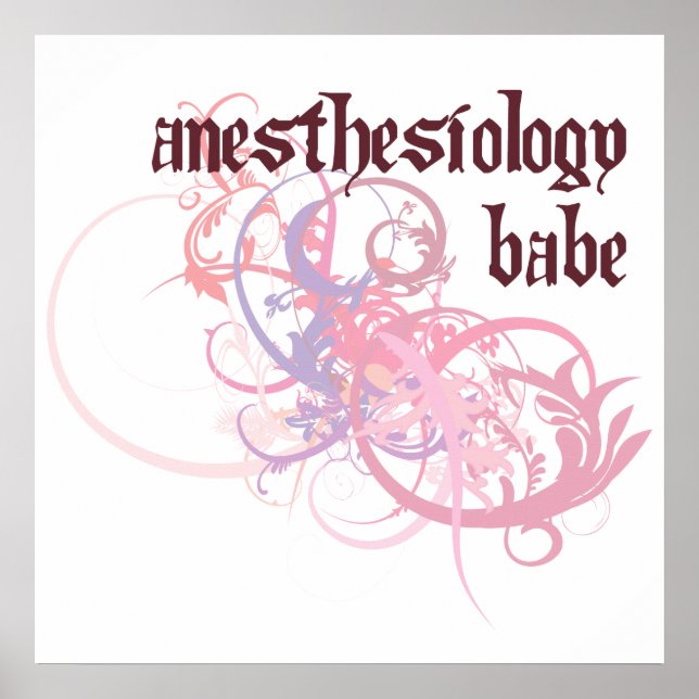 Anesthesiology Babe Poster (Front)