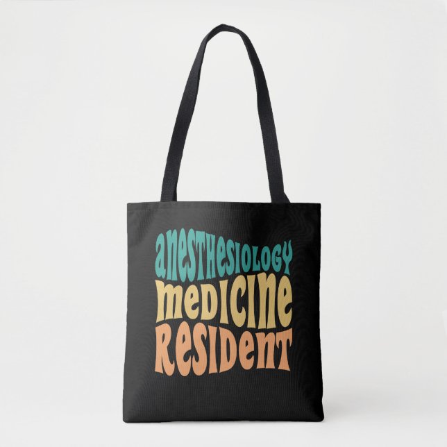 Anesthesiology Medicine Resident Match Day Gift Tote Bag (Front)