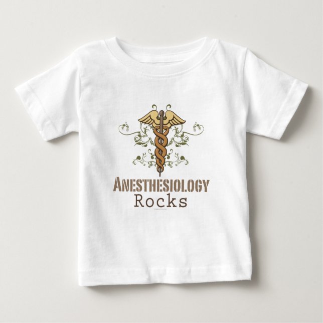 Anesthesiology Rocks Baby T shirt (Front)