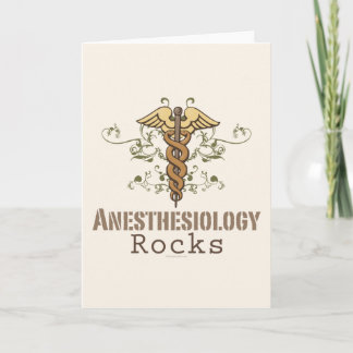 Anesthesiology Rocks Greeting Card