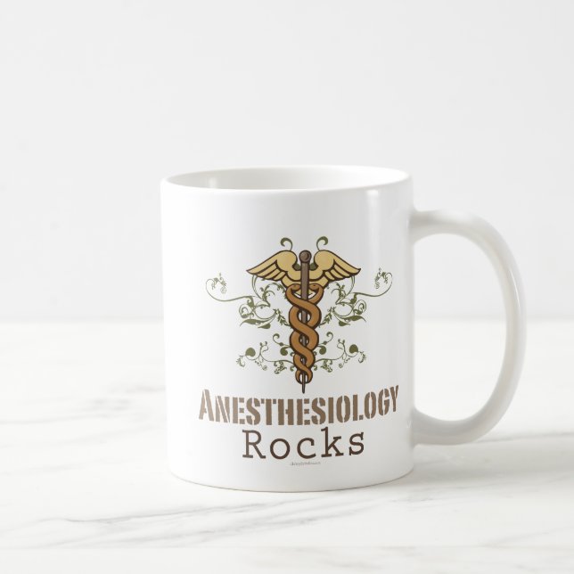 Anesthesiology Rocks Mug (Right)