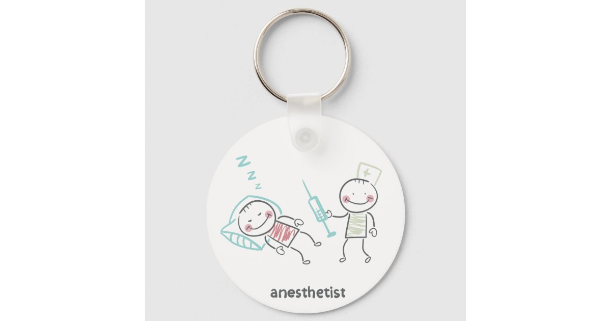 Anesthesiologist Pink With Syringe Personalized Button Badge Reel