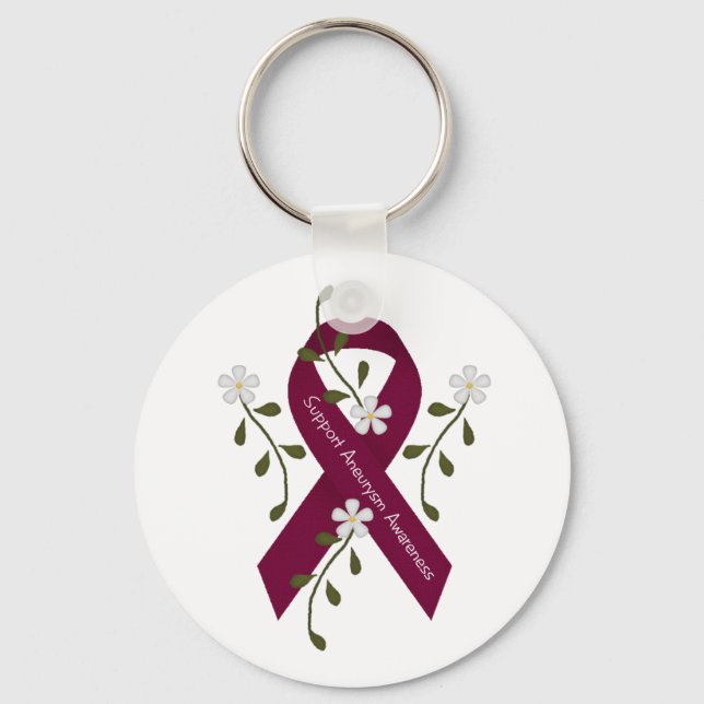 Aneurysm Awareness Keychain (Front)
