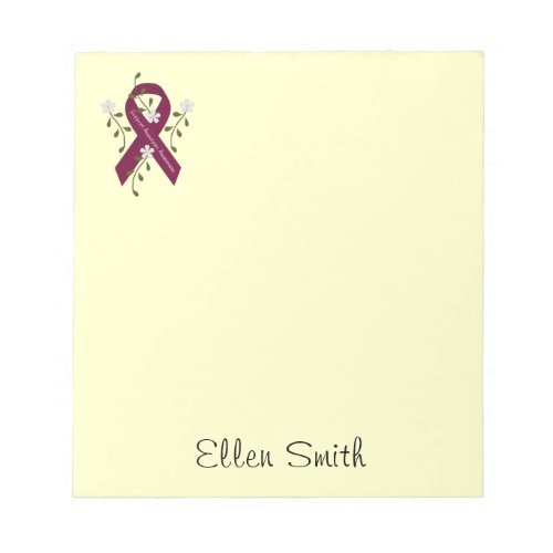 Aneurysm Awareness Notepad