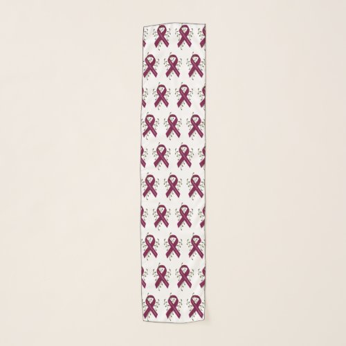 Aneurysm Awareness Ribbon Chiffon Scarf