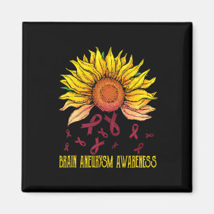 Aneurysm Awareness Sunflower  Magnet