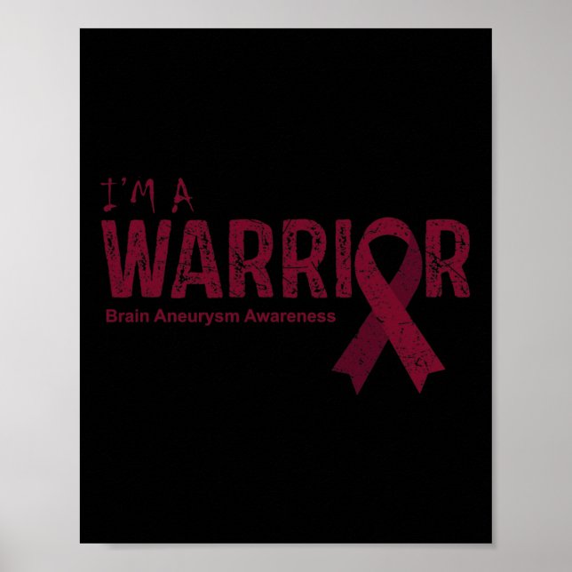 Aneurysm Awareness Warrior  Poster (Front)