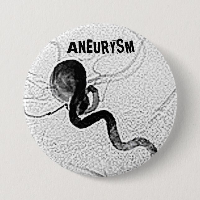 Aneurysm b-1 pinback button (Front)