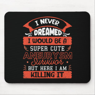 Aneurysm Survivor Brain Surgery Awareness Graphic  Mouse Pad