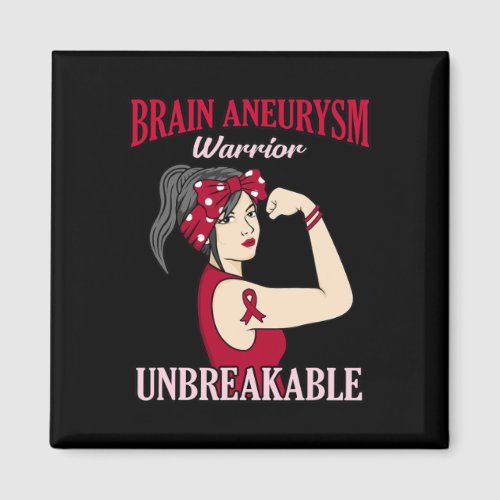 Aneurysm Warrior Awareness Month Supporter Graphic Magnet