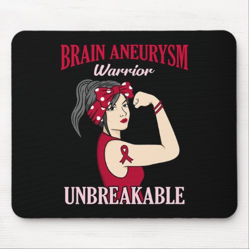 Aneurysm Warrior Awareness Month Supporter Graphic Mouse Pad