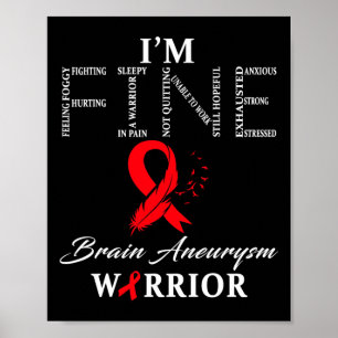 Aneurysm Warrior I'm Fine  Poster