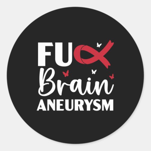 Aneurysm Warrior Medical Condition Aneurysm Awaren Classic Round Sticker