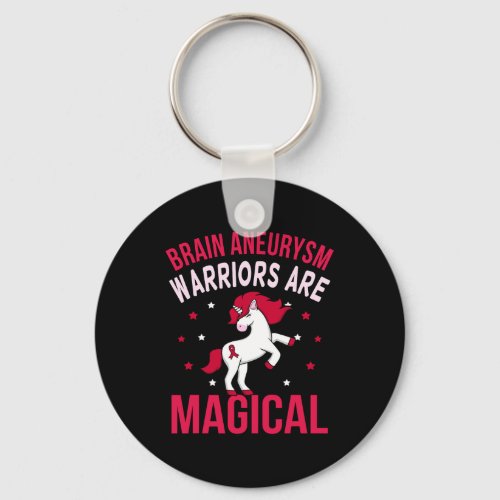 Aneurysm Warriors Magical Awareness Month Graphic  Keychain