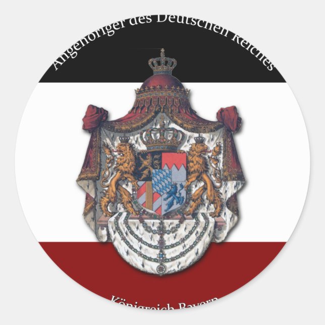 Angehöriger des Deutschen Reiches Classic Round Sticker (Front)