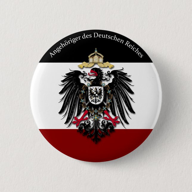 Angehöriger des Deutschen Reiches Pinback Button (Front)