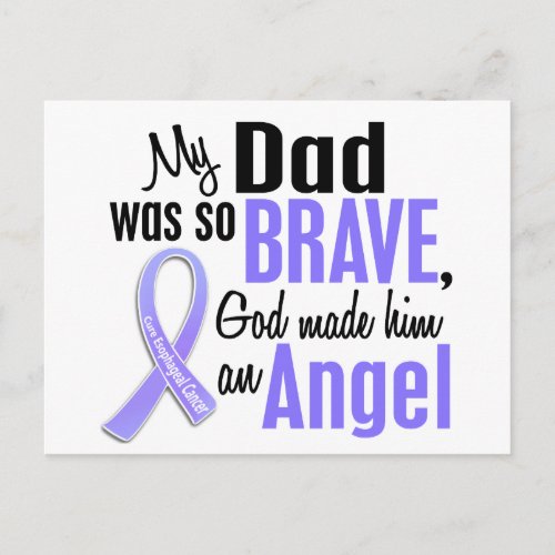 Angel 1 Dad Esophageal Cancer Postcard