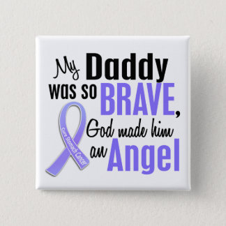 Angel 1 Daddy Stomach Cancer Pinback Button