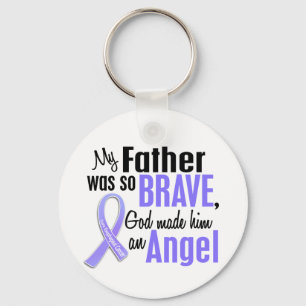 Angel 1 Father Esophageal Cancer Keychain