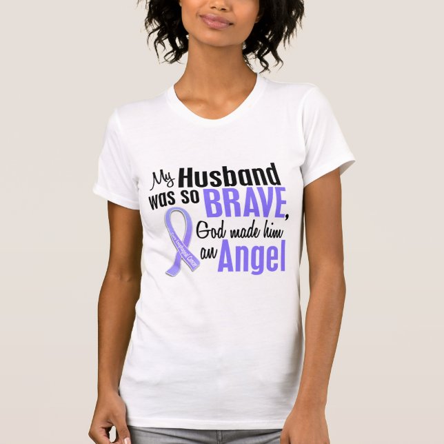 Angel 1 Husband Esophageal Cancer T-Shirt (Front)
