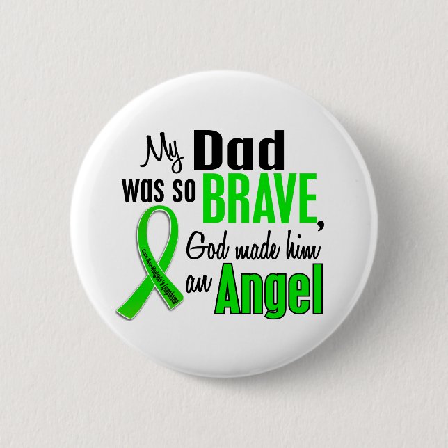 Angel 1 Non-Hodgkin's Lymphoma Dad Button (Front)