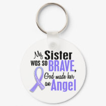 Angel 1 Sister Stomach Cancer Keychain