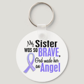 Angel 1 Sister Stomach Cancer Keychain