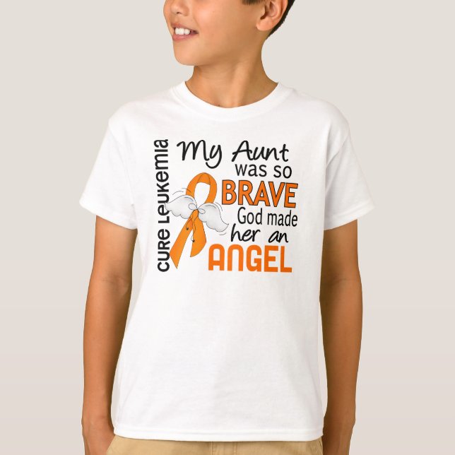 Angel 2 Aunt Leukemia T-Shirt (Front)