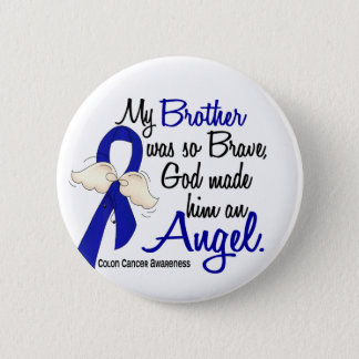 Angel 2 Brother Colon Cancer Pinback Button