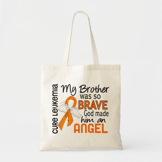 Angel 2 Brother Leukemia Tote Bag (Front)