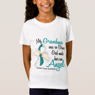 Angel 2 Cervical Cancer Grandma T-Shirt