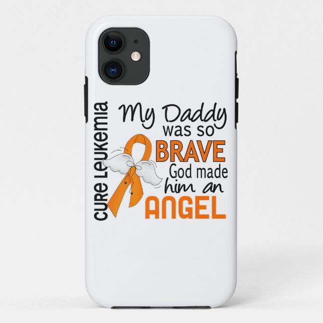 Angel 2 Daddy Leukemia Case-Mate iPhone Case (Back)