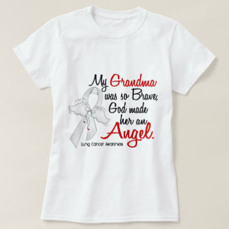 Angel 2 Grandma Lung Cancer T-Shirt
