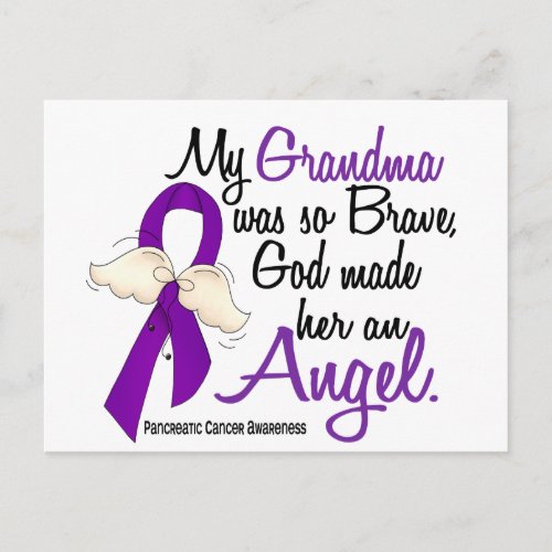 Angel 2 Grandma Pancreatic Cancer Postcard