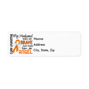 Angel 2 Husband Leukemia Label