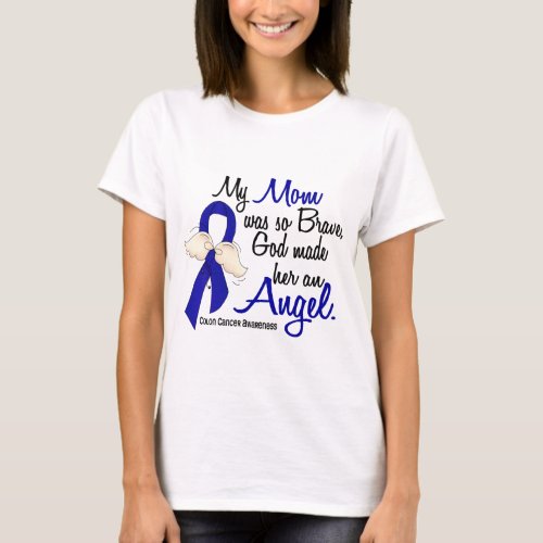 Angel 2 Mom Colon Cancer T_Shirt