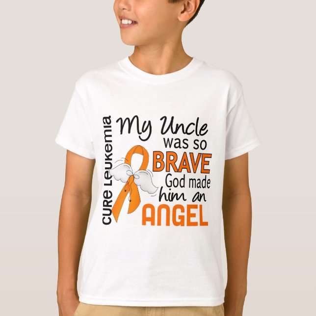 Angel 2 Uncle Leukemia T-Shirt (Front)