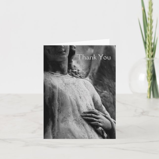 Angel 6 Sympathy Thank You note Card (Front)