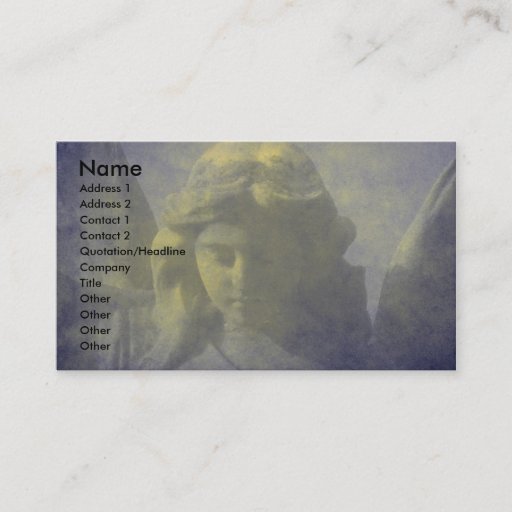 Customizable Angel 7 business card