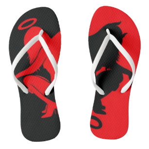 Angel a d devil flip flops