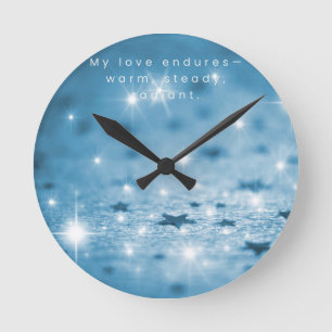 Angel Affirmation Wall Clock – My Love Endures