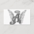 Angel Alphabet A Initial Latter Wings Halo