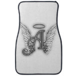 Angel Alphabet A Initial Latter Wings Halo Car Mat at Zazzle
