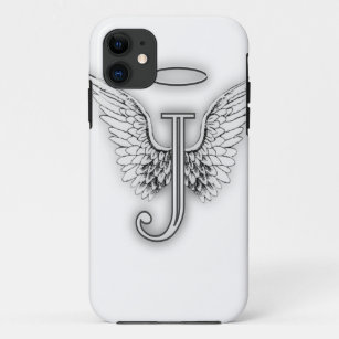 Angel Alphabet J Initial Letter Wings Halo iPhone 11 Case