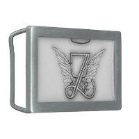 Letter Initial A Monogram two tone vintage western belt buckle