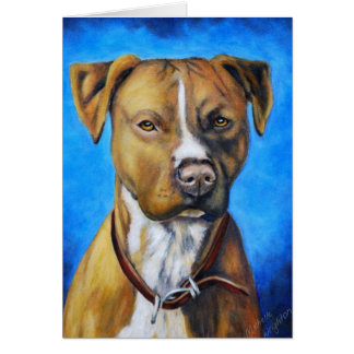 Angel American Staffordshire Terrier Dog Art Cards