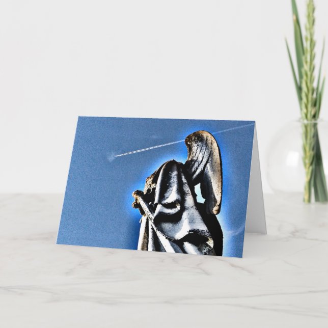Angel and Contrail Card (Front)